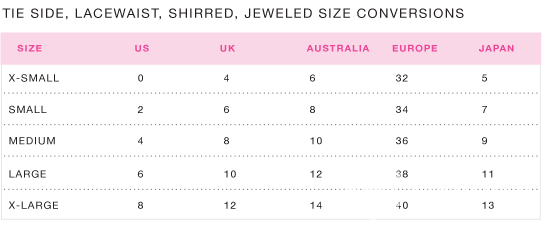 Размерный ряд плавок для купальника - Блог Бандерольки, рис. 1 Beach Bunny 8